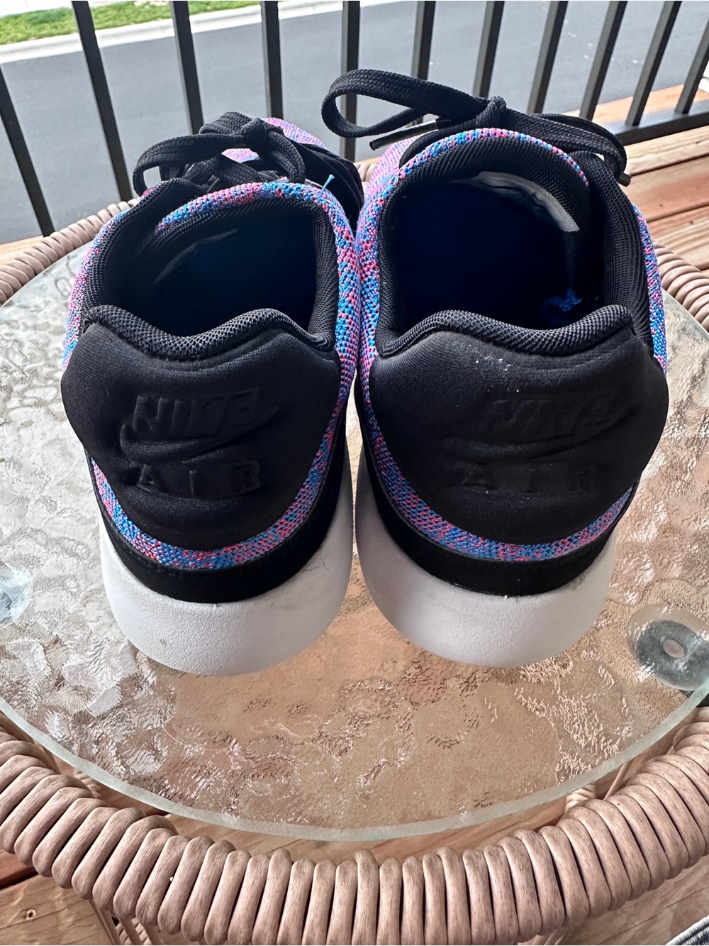 Nike Air Max Modern Flynit Running Shoes- Photo Blue and Pink - Picture 3 of 7